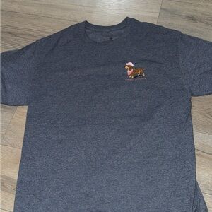 Gray T-Shirt with Dachshund Graphic